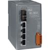 4-port 10/100 Mbps Ethernet with 1 fiber port Switch (Multi mode, SC connector)ICP DAS